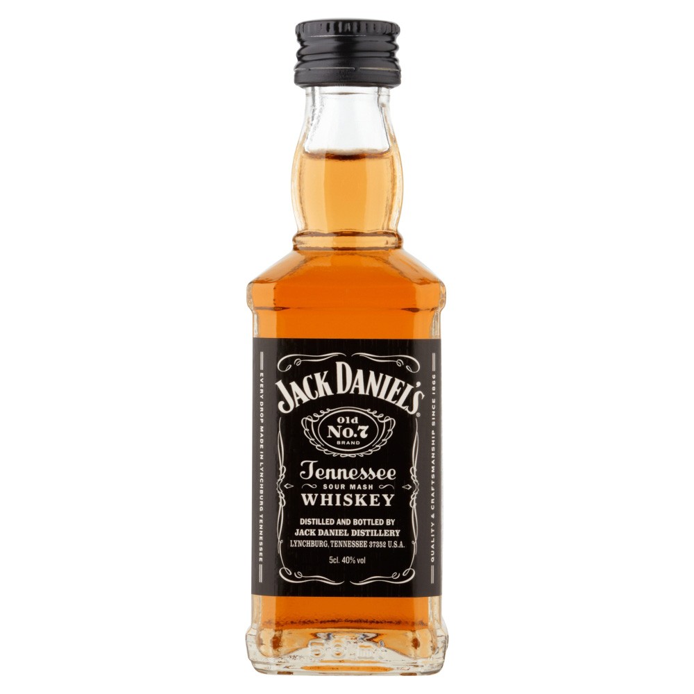 Jack Daniels No.7 American Whiskey 5cl Miniature Bottle - Click Image to Close